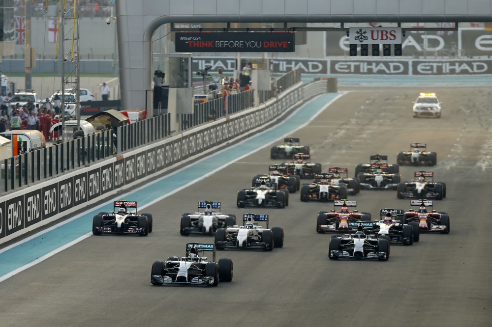 Photo: Formel 1, 2014, AbuDhabi, Start