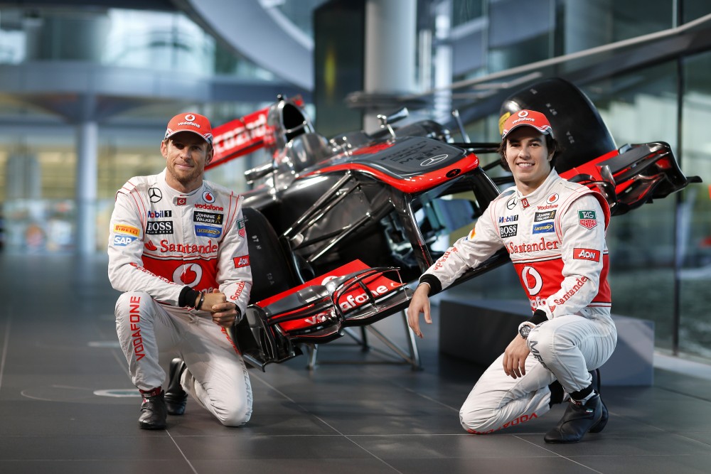 Photo: McLaren, MP4-28, Button, Perez