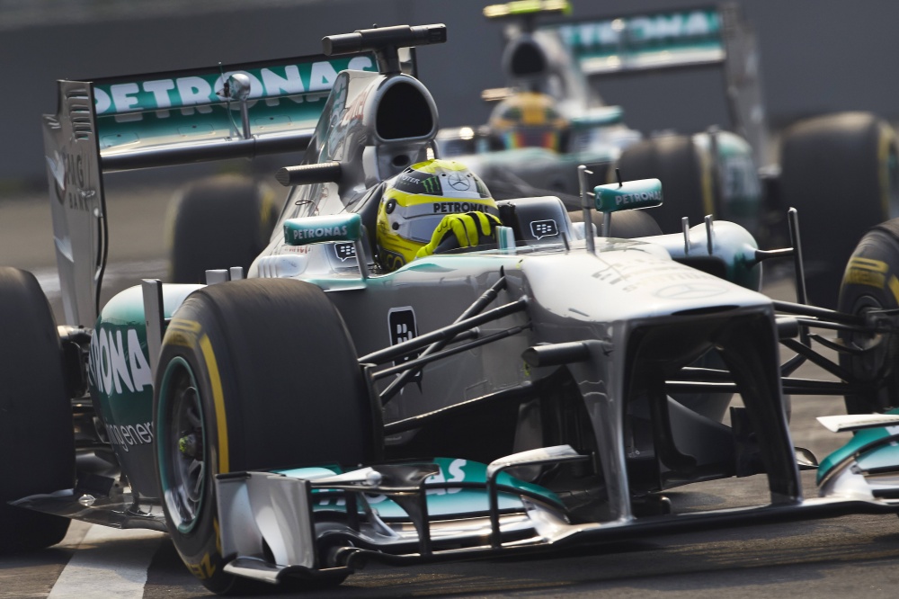 Photo: Formel 1, 2013, India, Rosberg, Mercedes