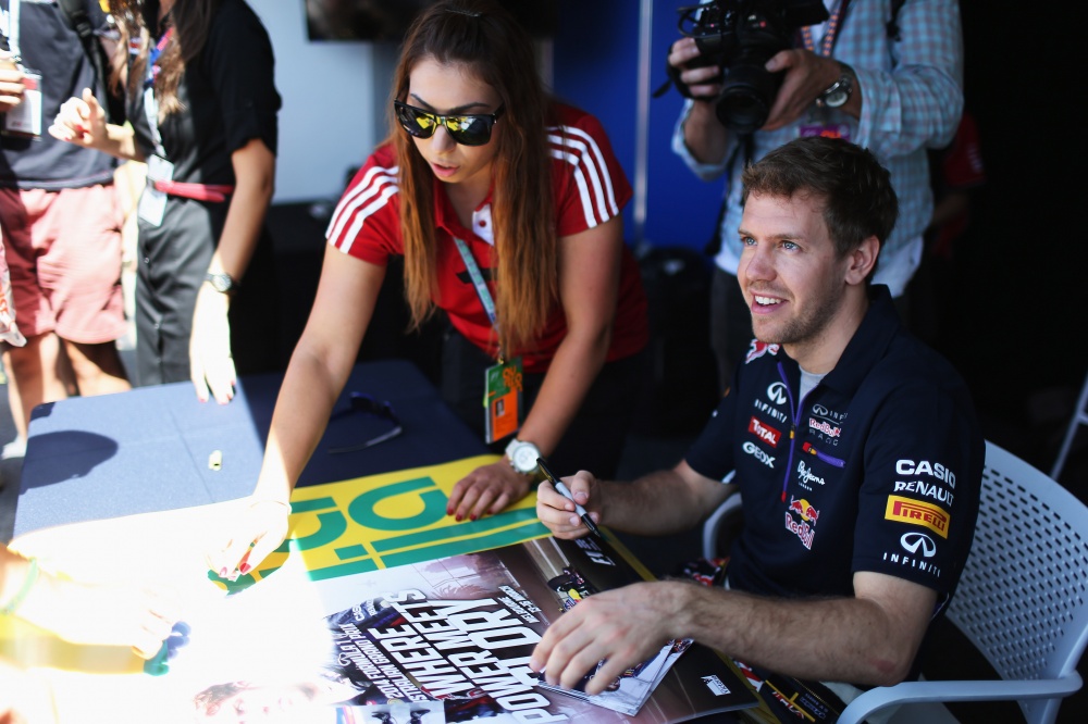 Photo: Formel 1, 2014, Test, Melbourne, Vettel, RedBull