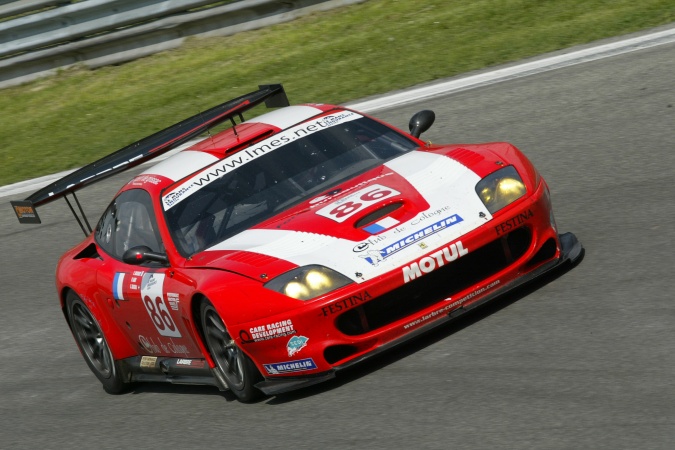 Photo: Pedro LamyChristophe BouchutSteve Zacchia - Larbre Compétition - Ferrari 550-GTS Maranello