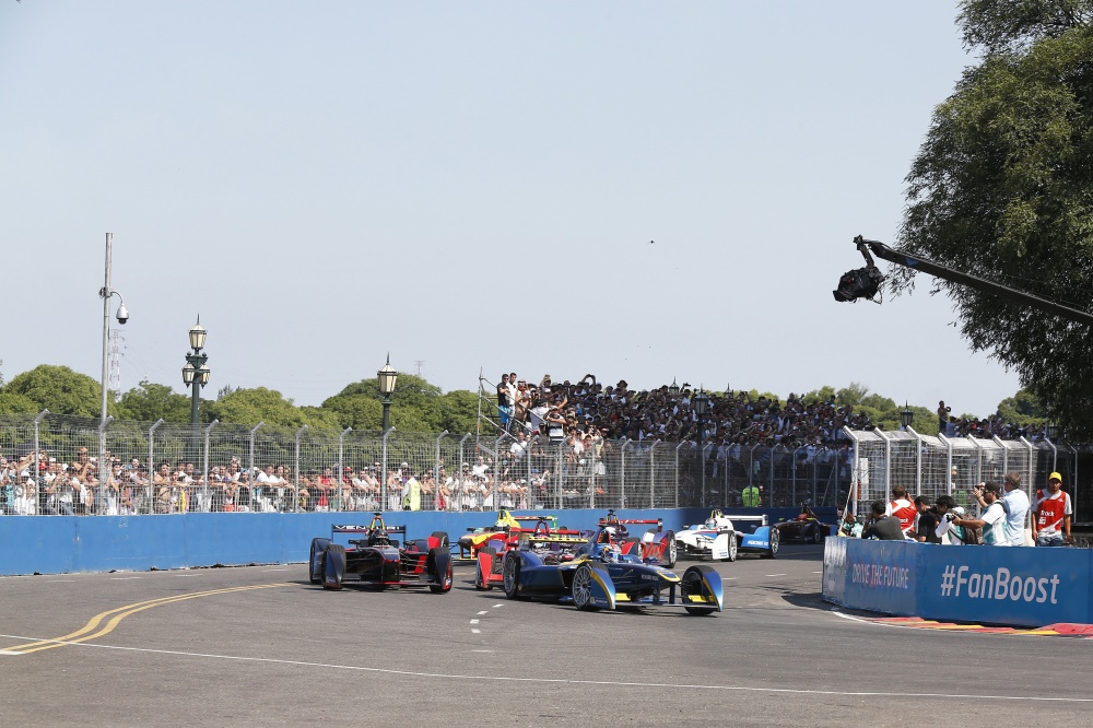 Photo: Formel E, 2015, BuenosAires, Buemi, Heidfeld