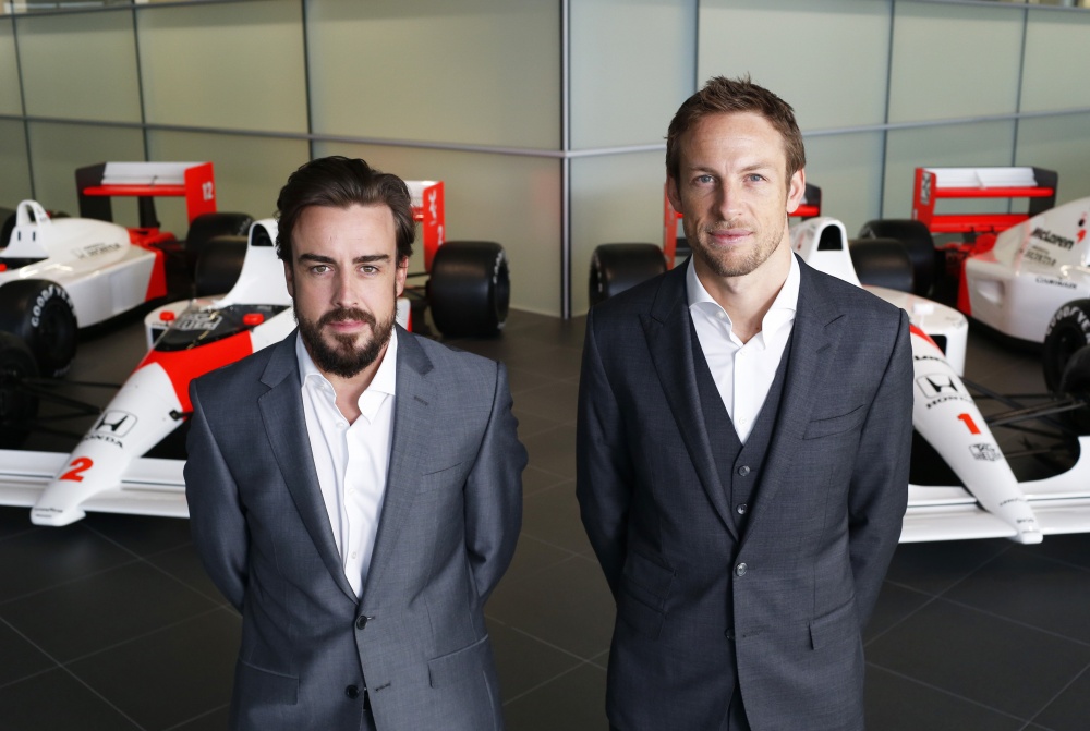 Photo: Formel 1, 2015, McLaren, Button, Alonso