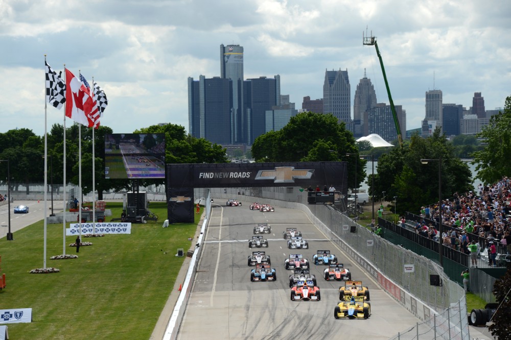 Photo: IndyCar, 2013, Detroit, Start 1