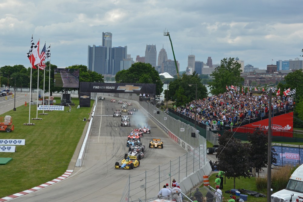 Photo: IndyCar, 2013, Detroit, Start 2