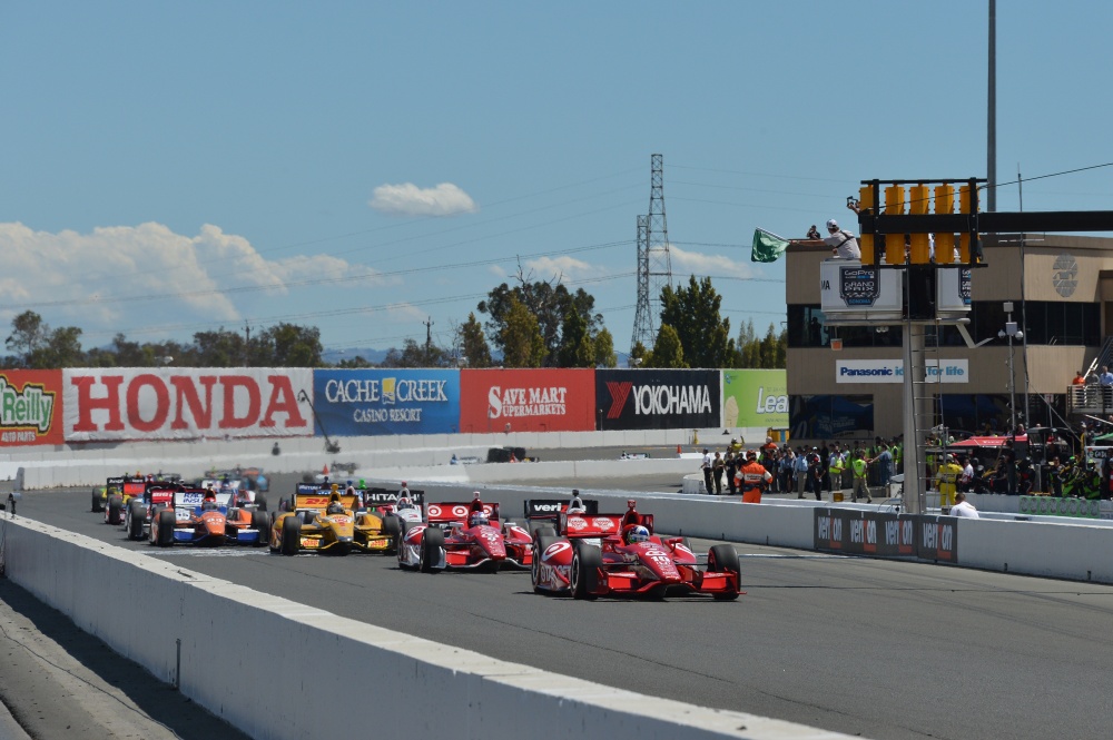 Photo: IndyCar, 2013, Sonoma, Start