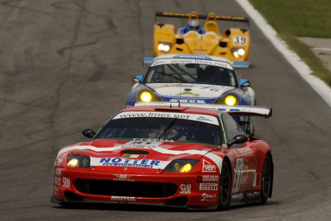Photo: Christian PescatoriMichele BartyanToni Seiler - BMS Scuderia Italia - Ferrari 550-GTS Maranello