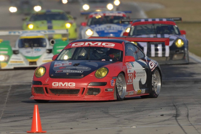 Photo: Bret CurtisJames SofronasAndy Pilgrim - GMG Racing - Porsche 911 GT3 Cup (997)