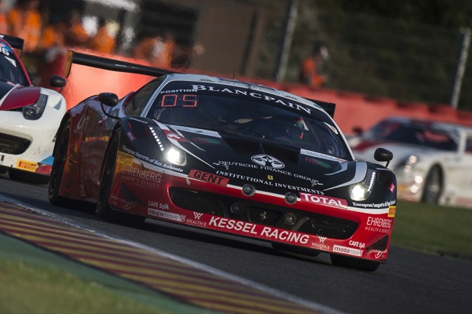 Photo: Freddy KremerStephen EarleMarkus MahyLiam Talbot - Kessel Racing - Ferrari 458 Italia GT3