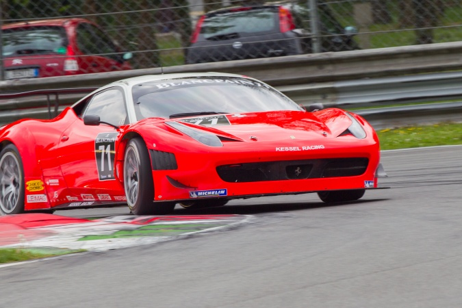 Photo: Davide RigonDaniele ZampieriStefano Gattuso - Kessel Racing - Ferrari 458 Italia GT3