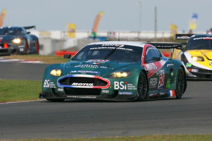 Photo: Christophe BouchutGabriele GardelFabrizio Gollin - Larbre Compétition - Aston Martin DBR9