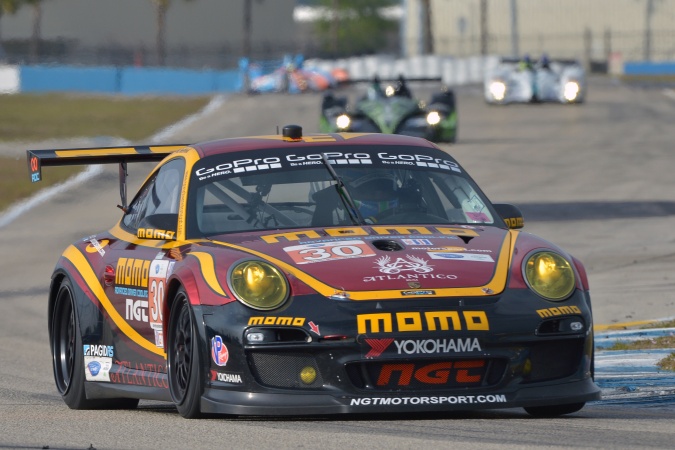 Photo: Henrique CisnerosMarco SeefriedSean Edwards - NGT Motorsports - Porsche 911 GT3 Cup (997-2010)