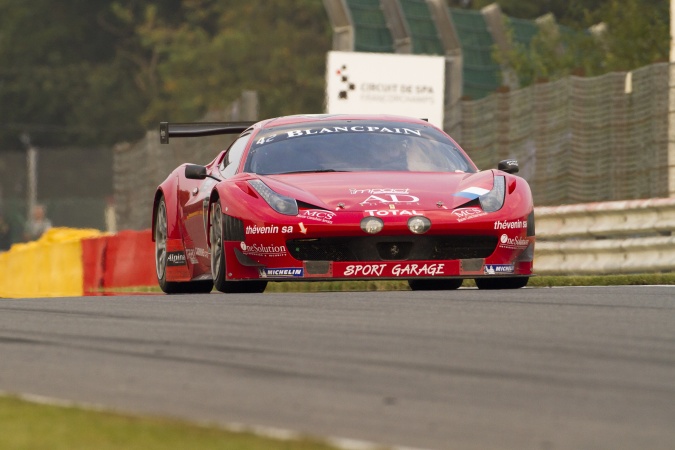 Photo: Lionel ComoleRomain BrandelaMichael Petit - Sport Garage - Ferrari 458 Italia GT3