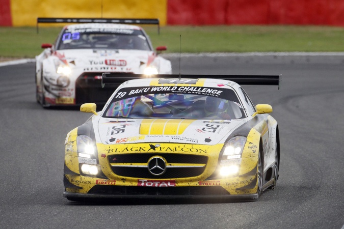 Photo: Sergei AfanasievAndreas SimonsenFrancesco Castellacci - Team Black Falcon - Mercedes SLS AMG GT3