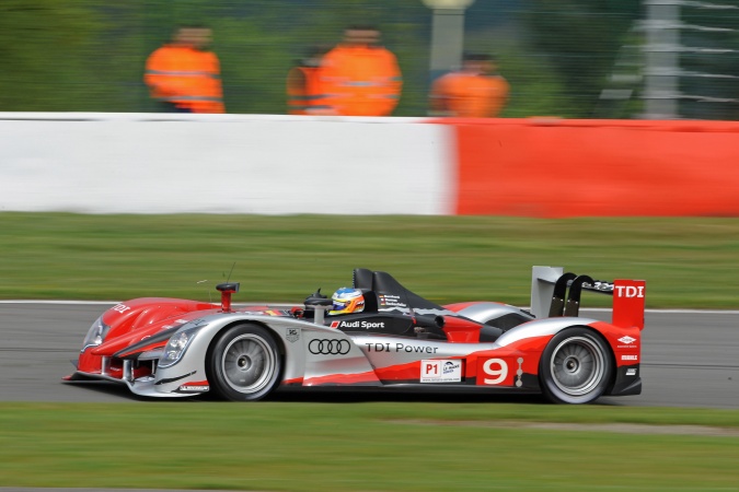 Photo: Timo BernhardRomain DumasMike Rockenfeller - Team Joest - Audi R15 TDI plus