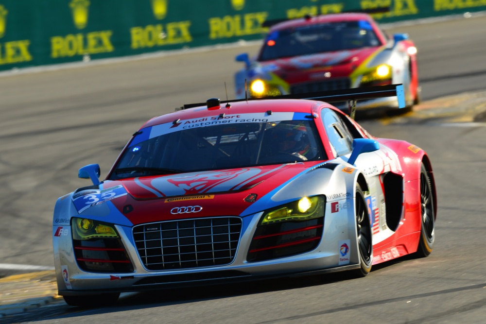 Seth NeimanDion von MoltkeAlessandro LatifFilipe Miguel Albuquerque - Flying Lizard Motorsports - Audi R8 LMS