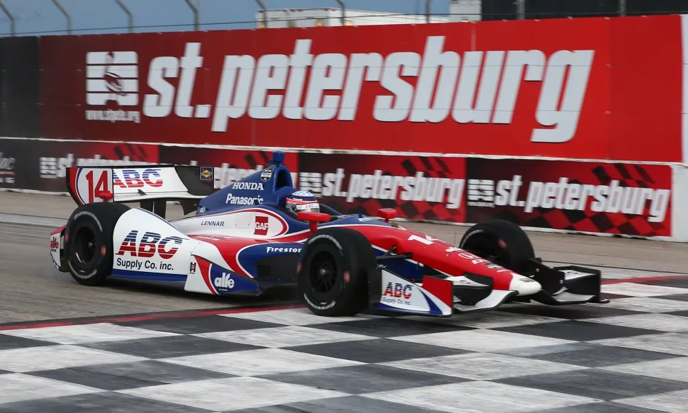 Good start: Pole for Takuma Sato in the Foyt car