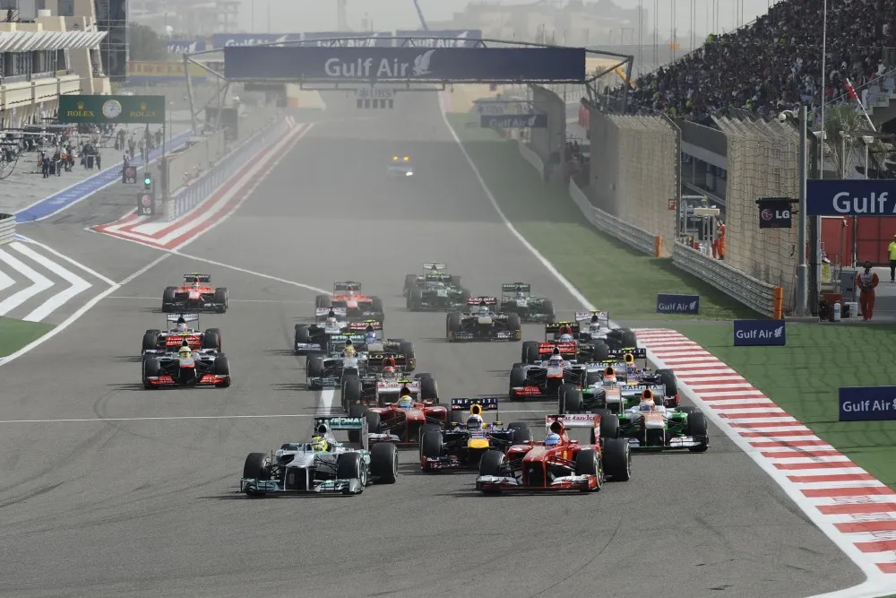 Alonso and Rosberg fought only briefly for the lead