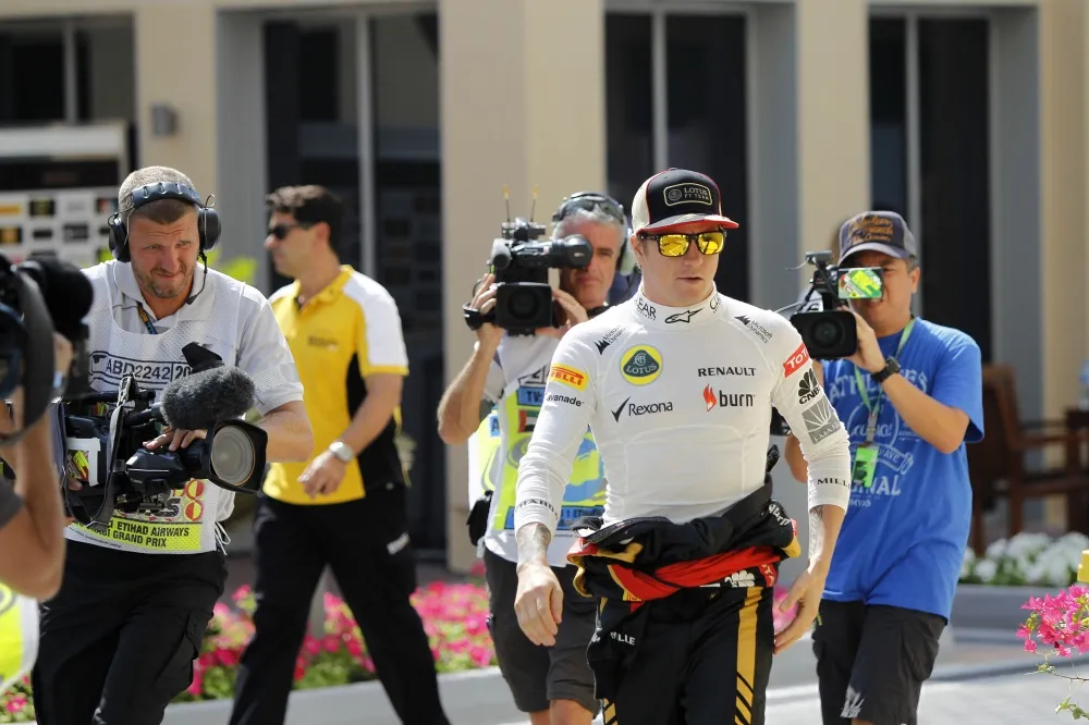 The last pilot at the track and the first to leave again: Kimi Raikkonen
