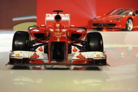 Front view of the Ferrari F138