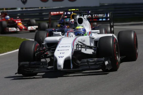 After the accident: Felipe Massa was furious with Sergio Perez