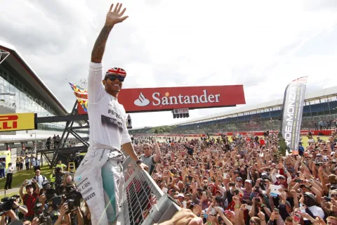 Home win for Lewis Hamilton