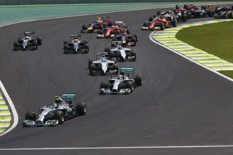 Start of the Brazilian GP 2014