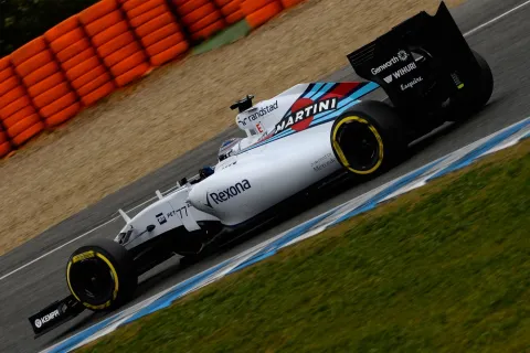 Valtteri Bottas in his Williams-Mercedes
