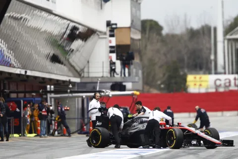 McLaren again could do very little running