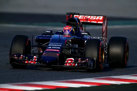 Max Verstappen in duty at Toro Rosso