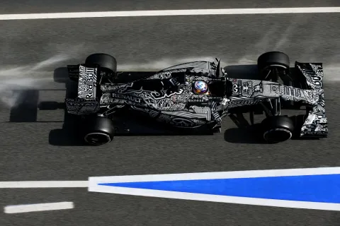 Daniel Ricciardo: During test runs still with Camouflage Design