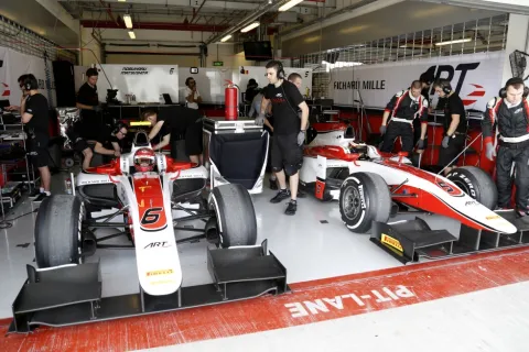 The ART box with Stoffel Vandoorne and newcomer Nobuharu Matsushita