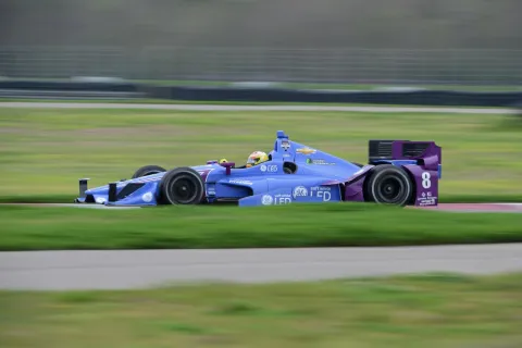 Sage Karam piloting the Dallara-Chevrolet of Ganassi