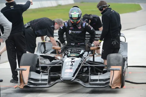 Josef Newgarden in his Dallara-Chevrolet