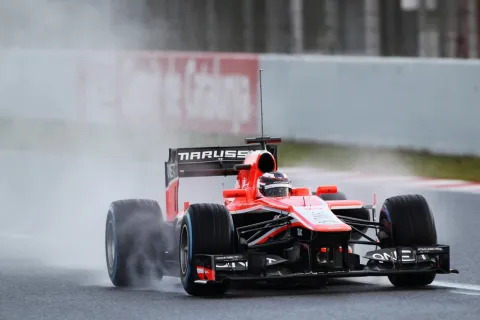 Steep learning curve: Rookie Max Chilton, Marussia