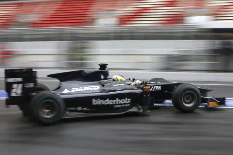 Rene Binder already did some races for Lazarus: 19th-fastest time