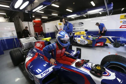 Has won one race 2012: Jolyon Palmer, 5. (Carlin)