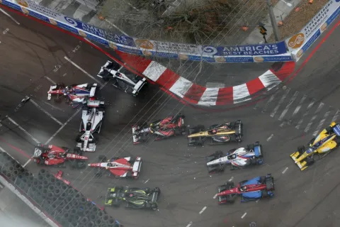 Traffic jam in St.Petersburg