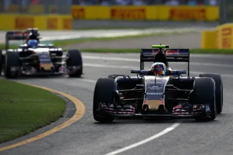 Battle of Toro Rosso drivers: Carlos Sainz and Max Verstappen came very close