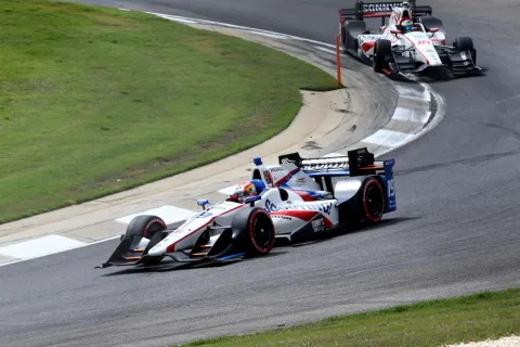 Team colleagues at Dale Coyne: Bourdais and Ed Jones