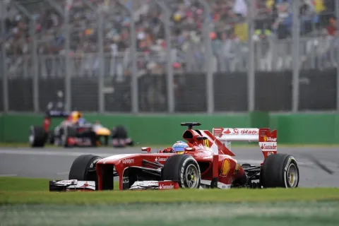 Very competitive: Both Ferraris raced for podium positions