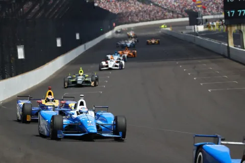 Scott Dixon: short after this he was caught out in a nasty accident