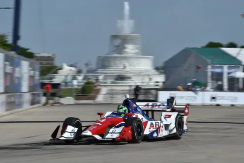 Conor Daly races through Turn 11