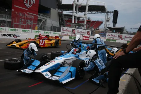 Marco Andretti at the pit stop: Finally a success with 4th place