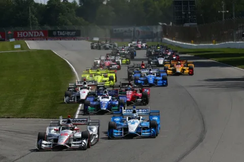 Start of the Indy200 in Mid Ohio