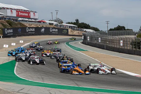 Start of the final IndyCar season race 2019 in Laguna Seca