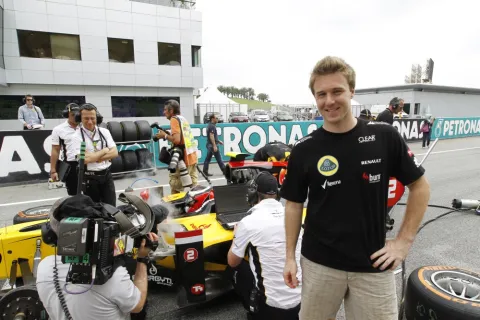Interested spectator: The reigning champion Davide Valsecchi