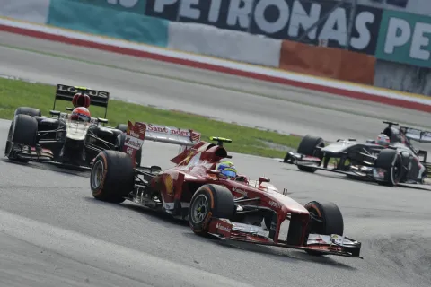 Felipe Massa started from the front row of the grid