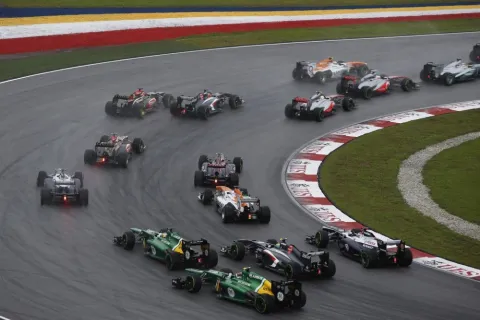 Start of the Malaysia GP 2013