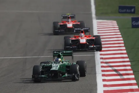 With the latest development stage at his Caterham Charles Pic could keep Marussia behind